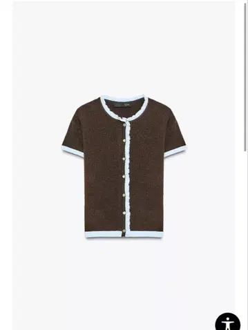 ZARA 대비 니트 숏 슬리브 자켓