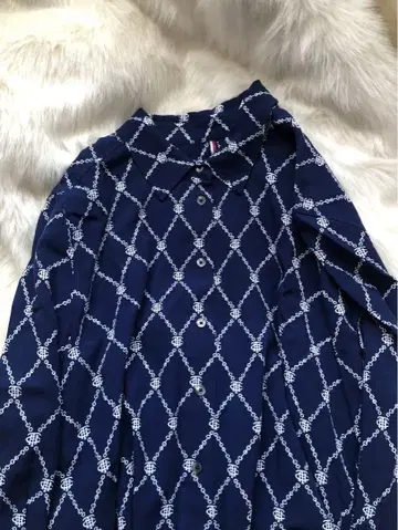 TOMMY HILFIGER 네이비 긴팔 셔츠