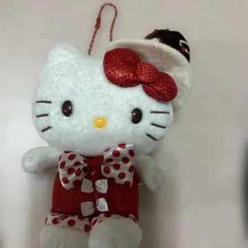 오사카 한정 타코야키 키티 봉제인형 키링