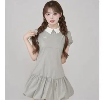 Darich 다리치 벌룬 폴로 미니 원피스 GRY 프리사이즈