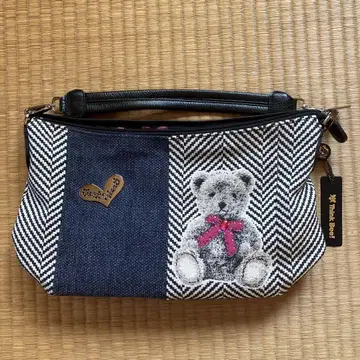 Think Bee! 곰 자수 핸드백