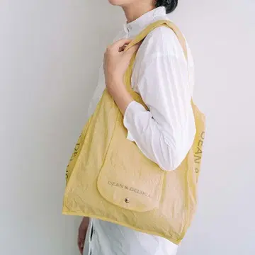 DEAN & DELUCA 천연 염색 쇼핑백 자작나무 잎 염색 에코백