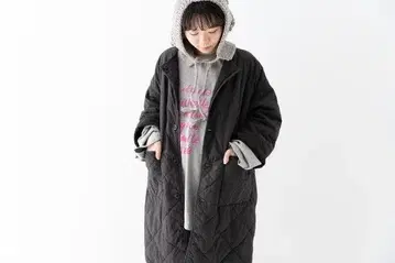 [새상품급] 24AW 네스트로브 퀼팅 리버서블 코트