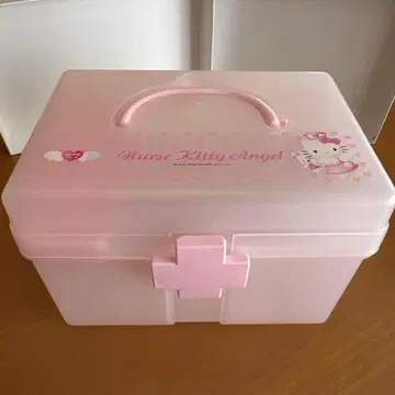 레어! 헬로키티 간호사 키티 약상자 보관 케이스 메디컬 케이스