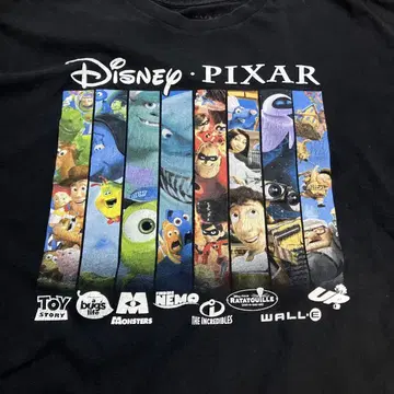 00년대 Disney pixar 캐릭터 티셔츠 토이 스토리 디즈니