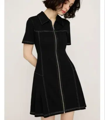 SLY FRONT ZIP SIDE PLEATS S/OP