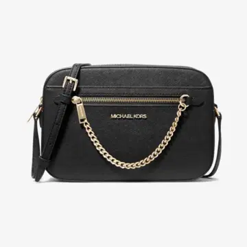 MICHAEL KORS 지퍼 체인 크로스바디 숄더백 블랙