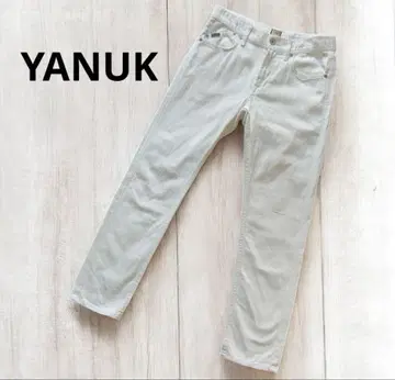 YANUK 야누크 리조트 청바지 코튼 레이온 린넨 스트레이트 S