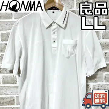 [ 24시간 이내/익명 배송 ] 혼마 남성용 투어 월드 피케 셔츠 LL