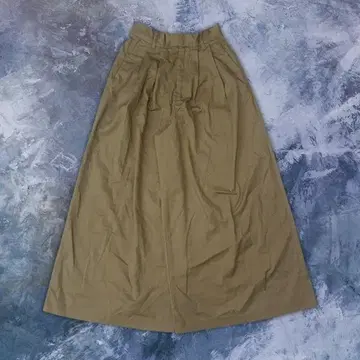 플레어 스커트 카키 고무 허리 vintage 아카이브