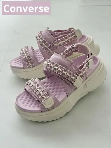 Converse 퍼플 샌들 통굽 23.5cm - 24cm