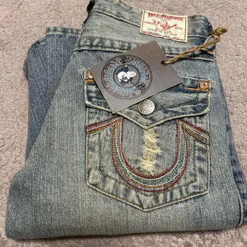 TRUE RELIGION 26 새 상품 데님 미사용 청바지 y2k