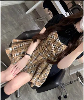 Lumignon Valentine 체크 뷔스티에