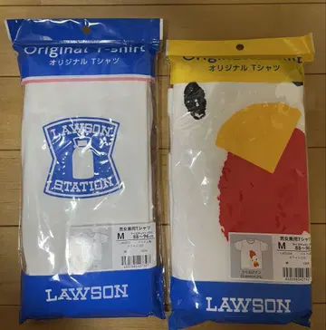 LAWSON 가라아게쿤 밀크 캔 티셔츠 M 사이즈 세트