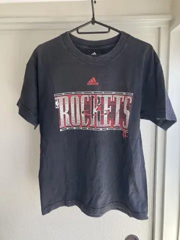 adidas 아디다스 ROCKETS 빈티지 T셔츠 블랙