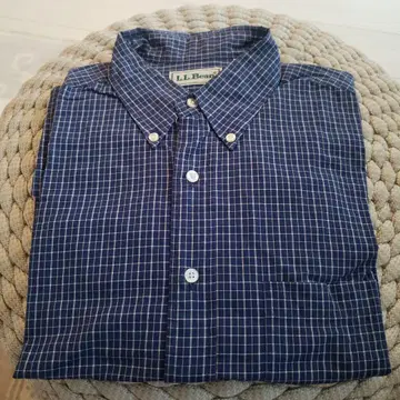L.L.Bean 네이비 체크 와이셔츠