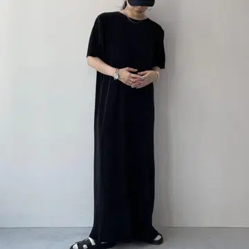 데일리 데일리 슈퍼 스트레치 크루넥 플리츠 원피스 [반팔]