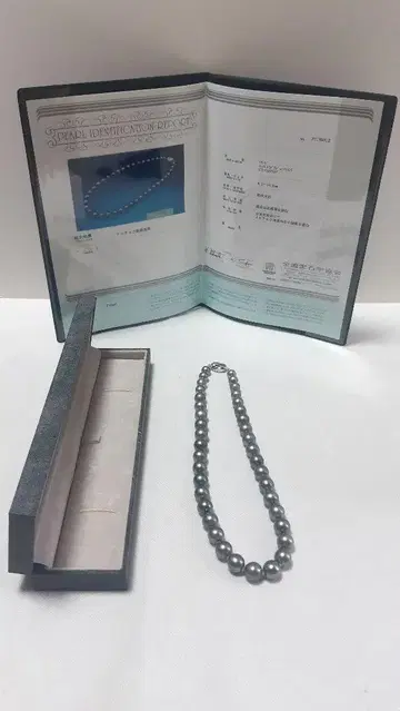 흑접 양식 진주 목걸이 여성용