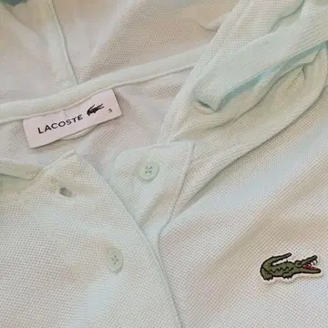 라코스테 원피스 피케 셔츠 후드 부착