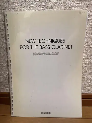 NEW TECHNIQUES FOR THE BASS CLARINET