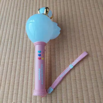 스토푸리 응원봉 하트 모양 버튼 포함 파란색 발광
