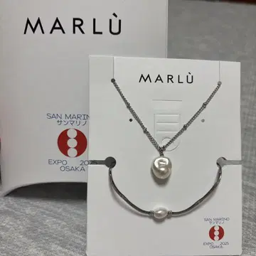 오사카 간사이 엑스포 산마리노 MARLU 팔찌/목걸이 세트 수량 한정