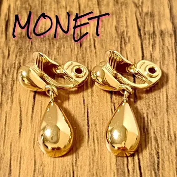레어 빈티지 쁘띠 귀걸이 모네 골드 미니 MONET 레어