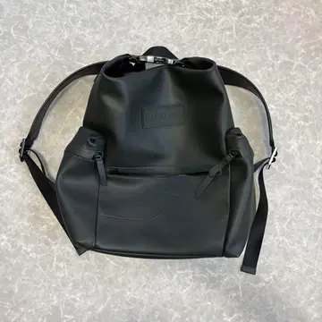 HUNTER 블랙 롤탑 백팩