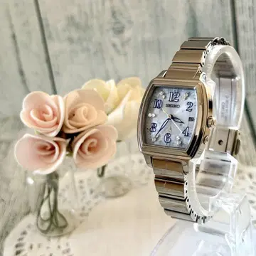 [레어] SEIKO 루키아 전파 솔라 손목시계 1B22-0BE0 블루풍