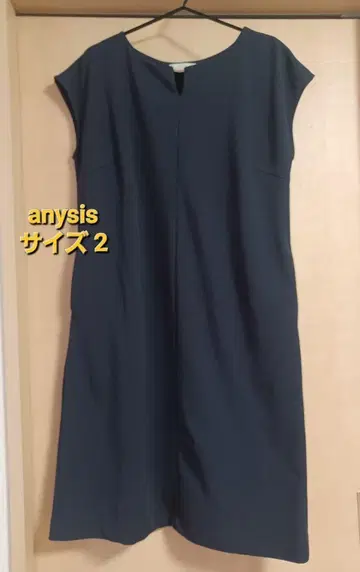[새상품급] anySiS 슬리브리스 원피스 사이즈 2 네이비 고급