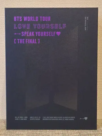 BTS WORLD TOUR LOVE YOURSELF Blu Ray