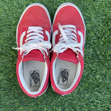 반스 vans 스니커즈 빨간색 25 신발 올드스쿨 스웨이드