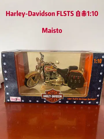 Harley-Davidson FLSTS 1:10 화이트 빨간색