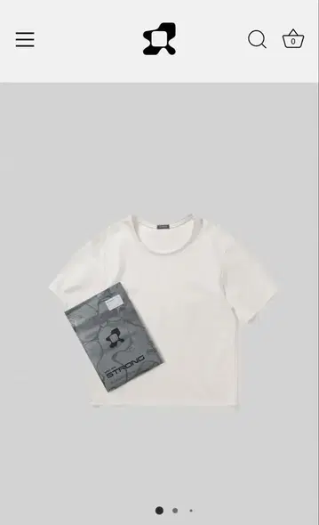 STRONG PACK TEE SHORT 2매 세트 블랙, 화이트