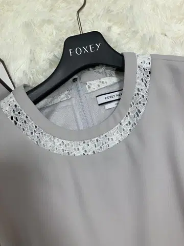 폭시 컬렉션 그레이 튜닉 원피스
