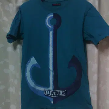 BLUE/BLUE 닻 패턴 T셔츠