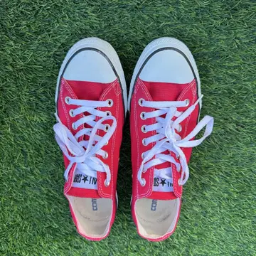 converse all star 빨간색 로우 스니커즈 스니커즈 27.5