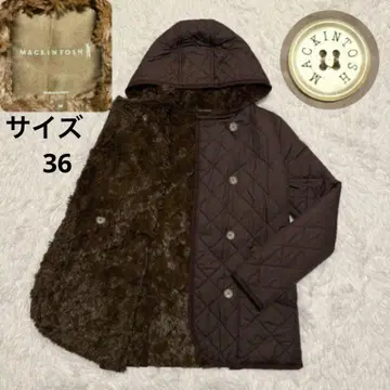 [새상품급] 매킨토시 퀼팅 보아 안감 후드 자켓 사이즈 36