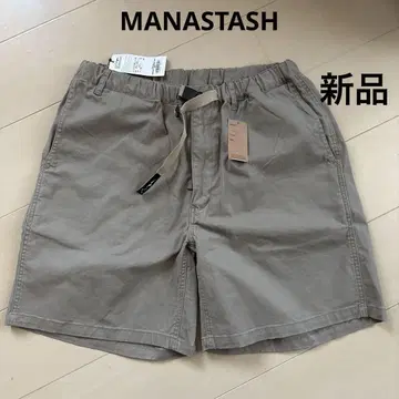 새상품 택 포함 남성용 MANASTASH 하프 팬츠 베이지 XL