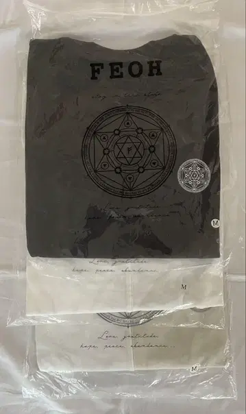FEOH 티셔츠 M 화이트 블랙 바이컬러 3장 일괄 + 바이컬러 L 파일