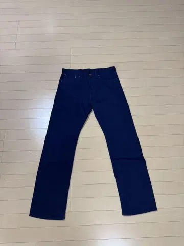 CALEE 다크 네이비 스트레이트 레그 팬츠