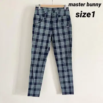 master bunny 축구 체크 팬츠
