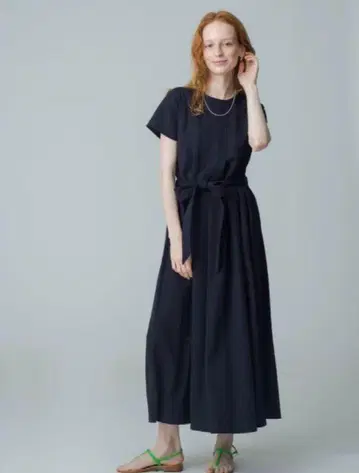 새상품급 론 헤르만 ron herman 23SS 턱 롱 원피스 블랙