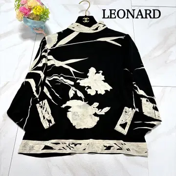 LEONARD 레오나르 꽃무늬 블라우스 긴팔 LL 사이즈