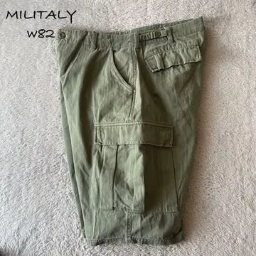 최종 SALE 밀리터리 카고 하프 팬츠 카키 사이즈 82