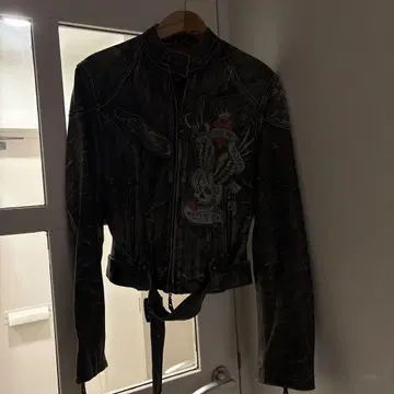 Ed Hardy 가죽 자켓 M 사이즈
