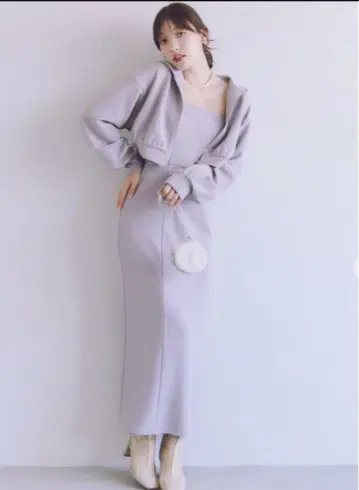LILLIAN CARAT 릴리안캐럿 숏 후드티 캐미 원피스