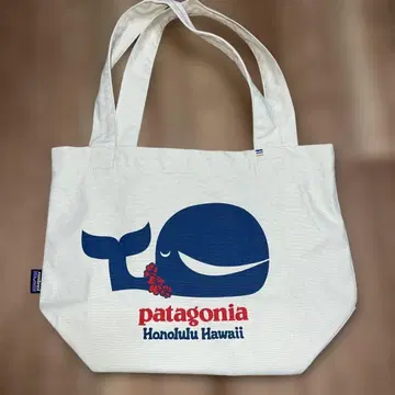 하와이 한정판 patagonia 에코백 호놀룰루 고래 프린트 고래