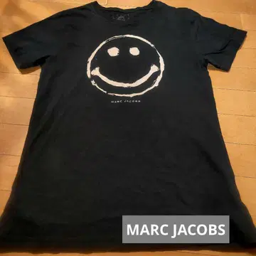MARC JACOBS 스마일 프린트 티셔츠 L 사이즈 블랙