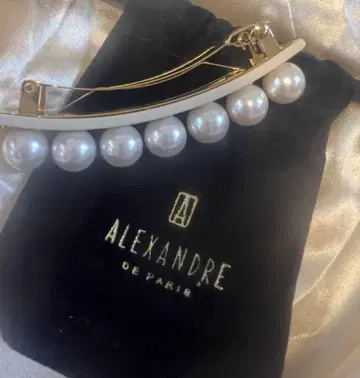 ALEXANDRE DE PARIS 펄 머리핀 (8cm)